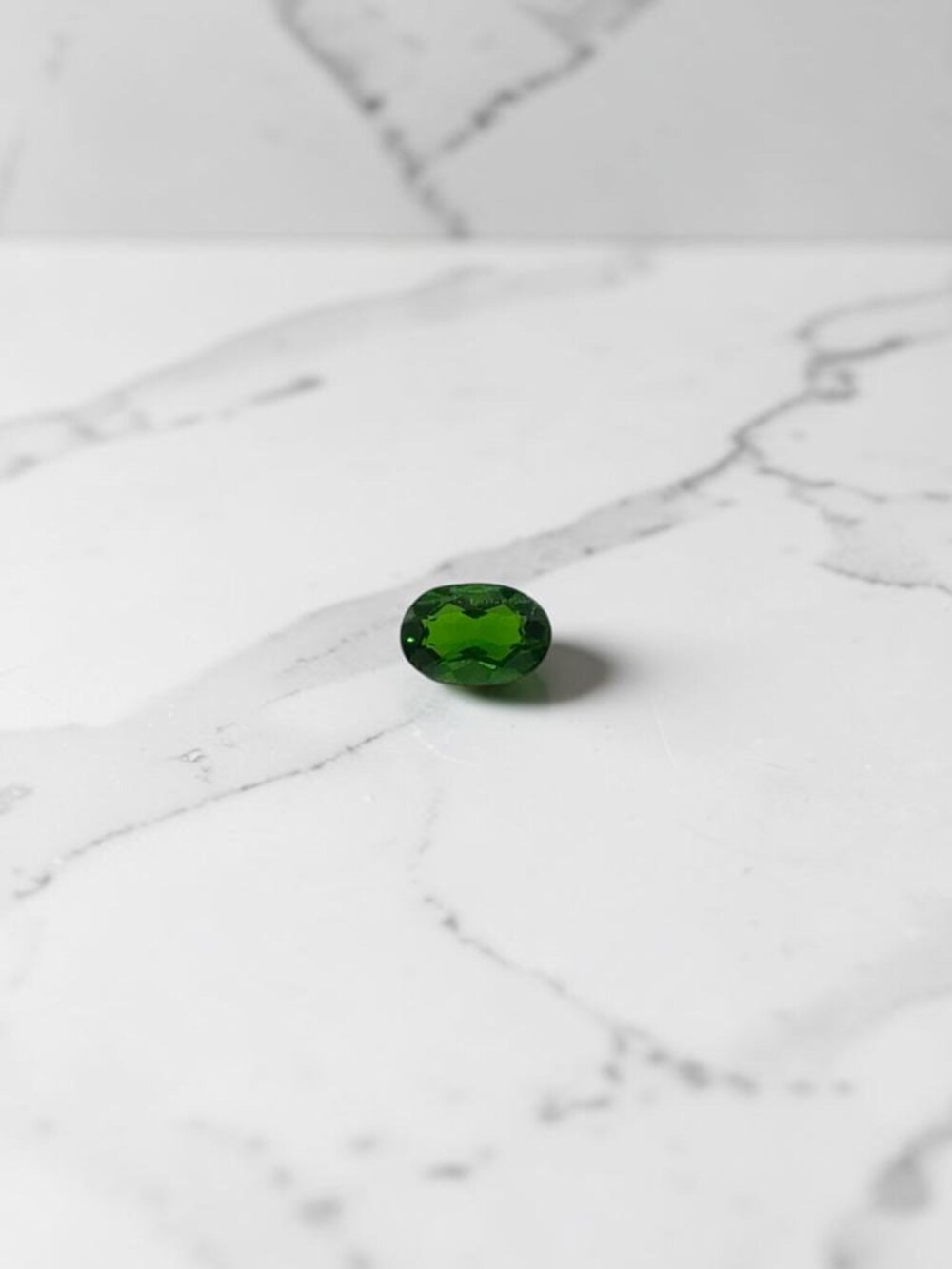 0.48 Carat Oval Chrome Diopside Gemstone